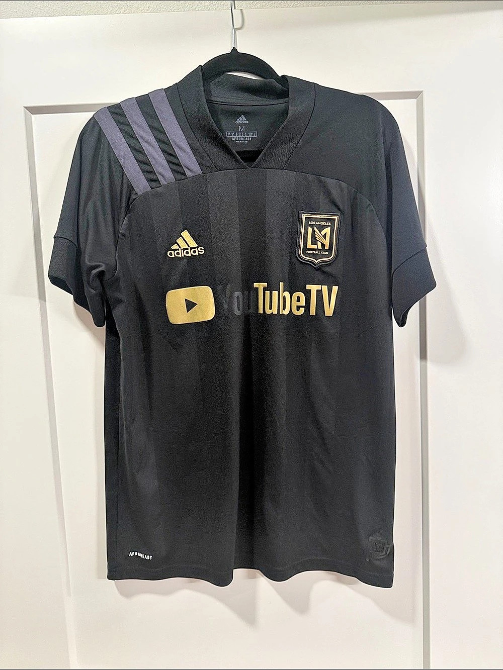 adidas LAFC Adidas YouTube TV Jersey Black & Gold Size Medium
